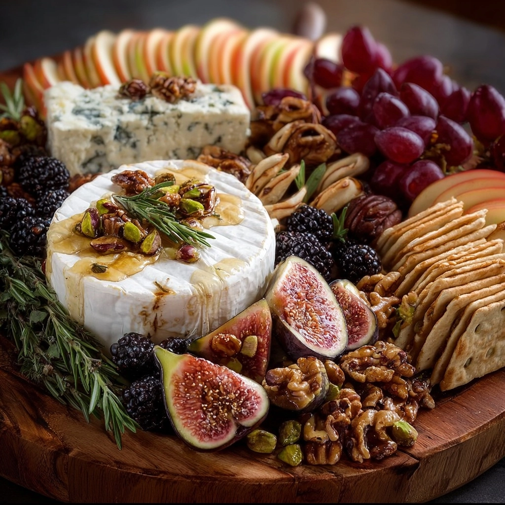 Pistachio & Fig Maple Cheese Board Recipe