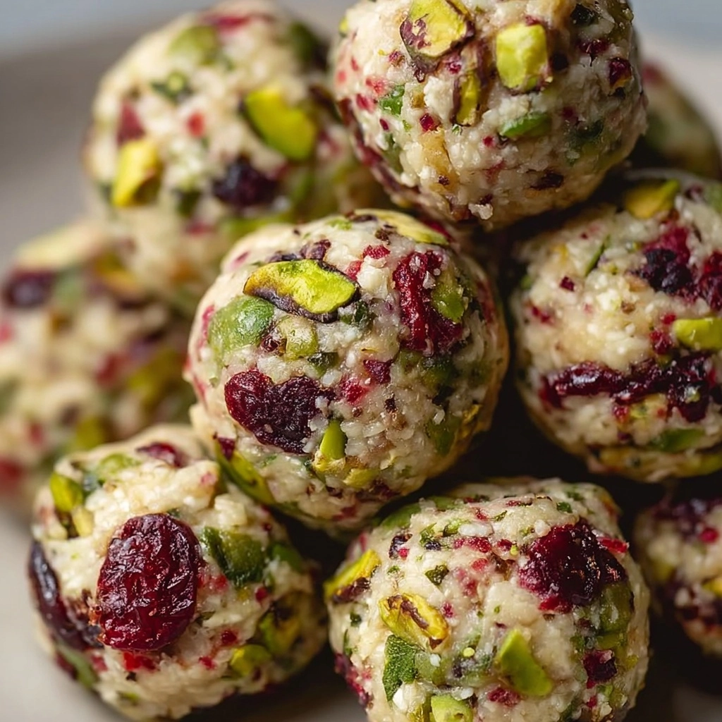 Cranberry Pistachio Protein Bites Recipe