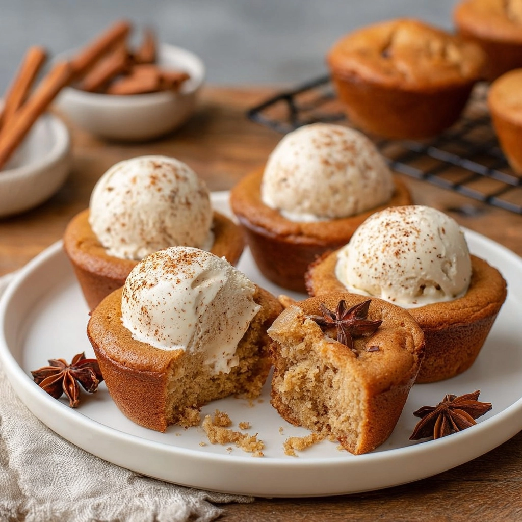 Gingerbread Blondie Muffin Pies – Soft & Spiced Recipe - Recipe Image