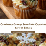 Cranberry Orange Snowflake Cupcakes Recipe