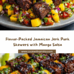 Jamaican Jerk Pork Skewers with Mango Salsa Recipe