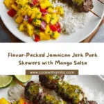 Jamaican Jerk Pork Skewers with Mango Salsa Recipe