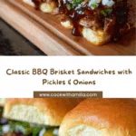 BBQ Brisket Sandwiches with Pickles and Onions Recipe