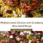 Mediterranean Chicken with Cranberry Orzo Salad Recipe
