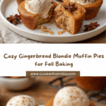 Gingerbread Blondie Muffin Pies – Soft & Spiced Recipe
