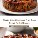 Homemade Light Christmas Fruit Cake recipe
