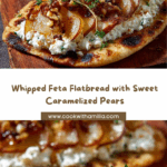 Whipped Feta Flatbread with Caramelized Pears Recipe