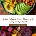 Greek Halloumi Mezze Platter with Chili Honey Drizzle Recipe