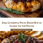 Cranberry Pecan Baked Brie en Croûte Recipe