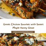 Greek Chicken Souvlaki with Maple Honey Glaze Recipe