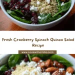 Cranberry Spinach Quinoa Salad Recipe