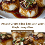 Almond-Crusted Brie Bites with Maple Honey Glaze Recipe