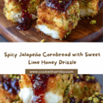 Spicy Jalapeño Cornbread Drizzled with Sweet Lime Honey Recipe