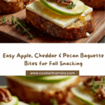 Apple, Cheddar & Pecan Baguette Bites Recipe