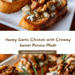 Honey Garlic Chicken with Sweet Potato Mash Recipe