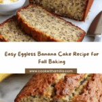 Homemade Eggless Banana Cake Recipe