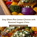 Sheet-Pan Lemon Chicken with Roasted Vegetables & Feta Recipe