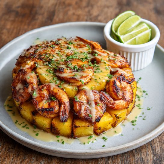 Pineapple Habanero Shrimp Kabobs Recipe - Recipe Image