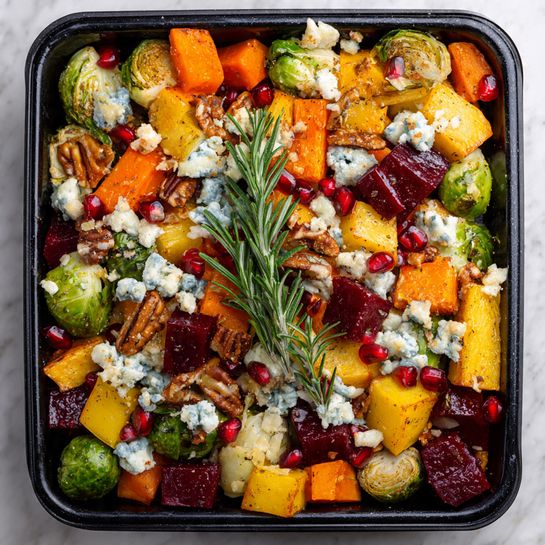 Pecans & Maple-Pomegranate Glaze Recipe - Recipe Image