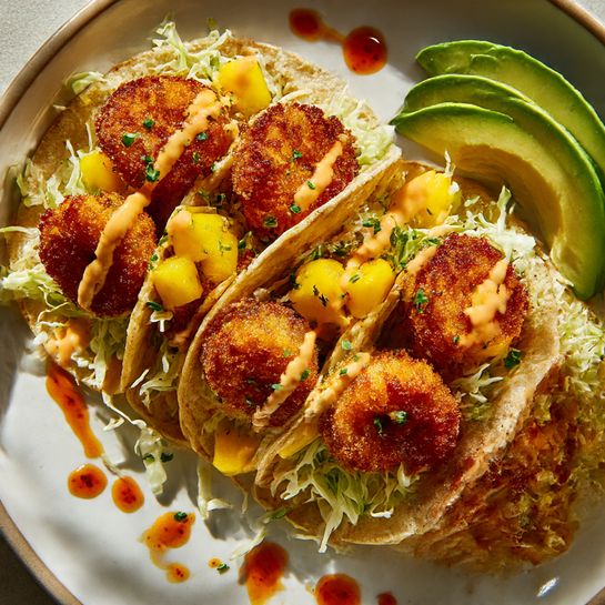 Coconut Shrimp Tacos with Mango Salsa Recipe - Recipe Image