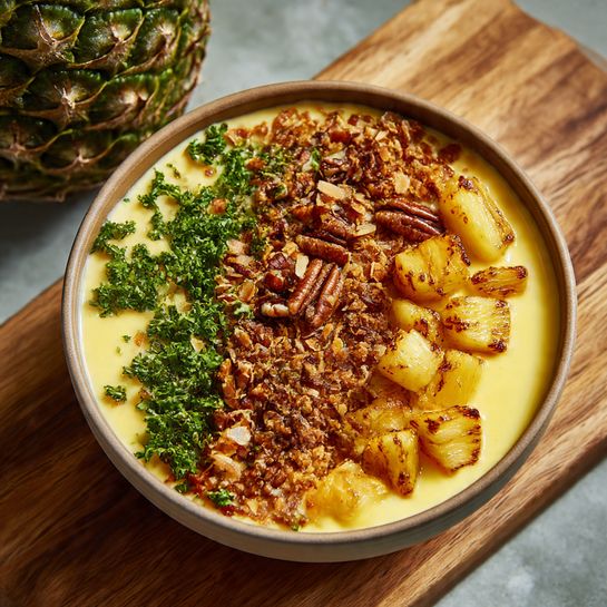Coconut Pineapple Smoothie Bowl Recipe - Recipe Image