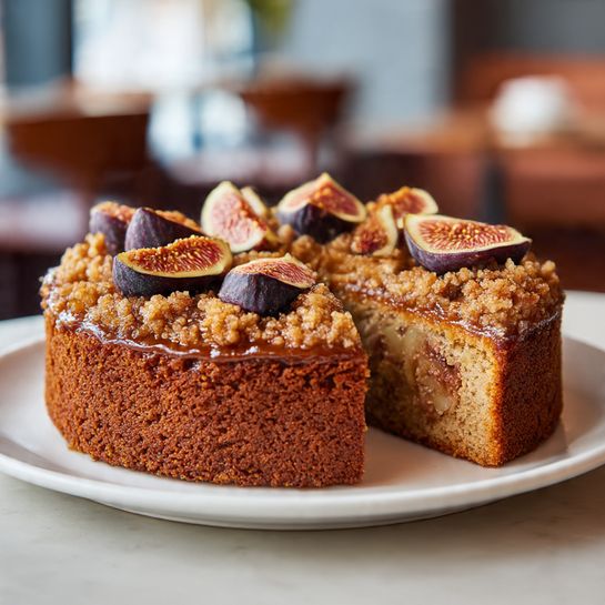 Fig and Walnut Spice Cake Recipe - Recipe Image