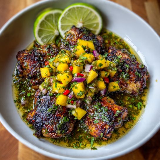 Coconut Lime Fish with Mango Salsa Recipe