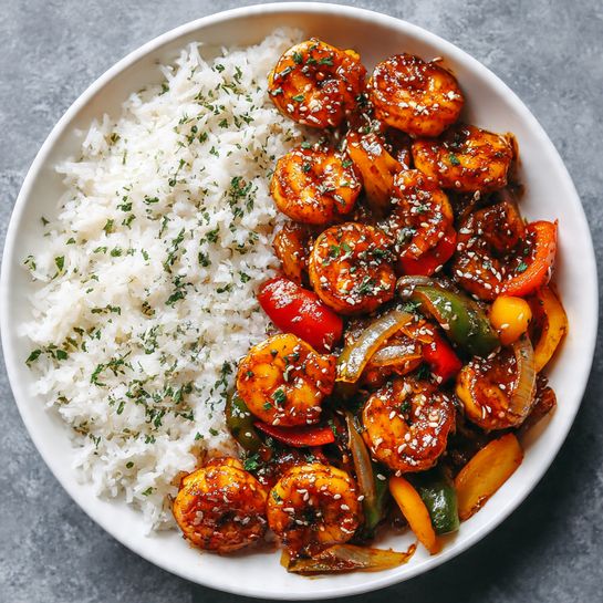 Shrimp and Pepper Stir-Fry Recipe - Recipe Image