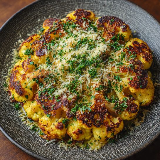 Crispy Parmesan Roasted Cauliflower Recipe