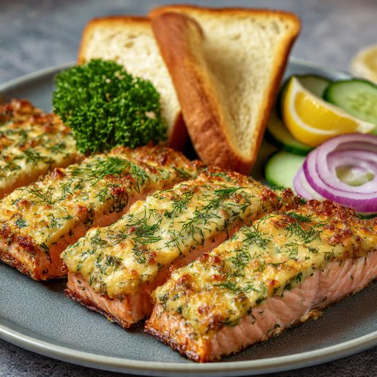 Dill and Lemon Crusted Salmon Recipe