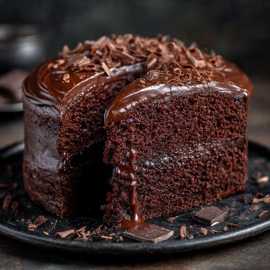 Supermoist Chocolate Cake with Chocolate Ganache Recipe 2 Supermoist Chocolate Cake with Chocolate Ganache Recipe - Recipe Image