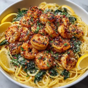 Shrimp Alfredo with Spinach Recipe