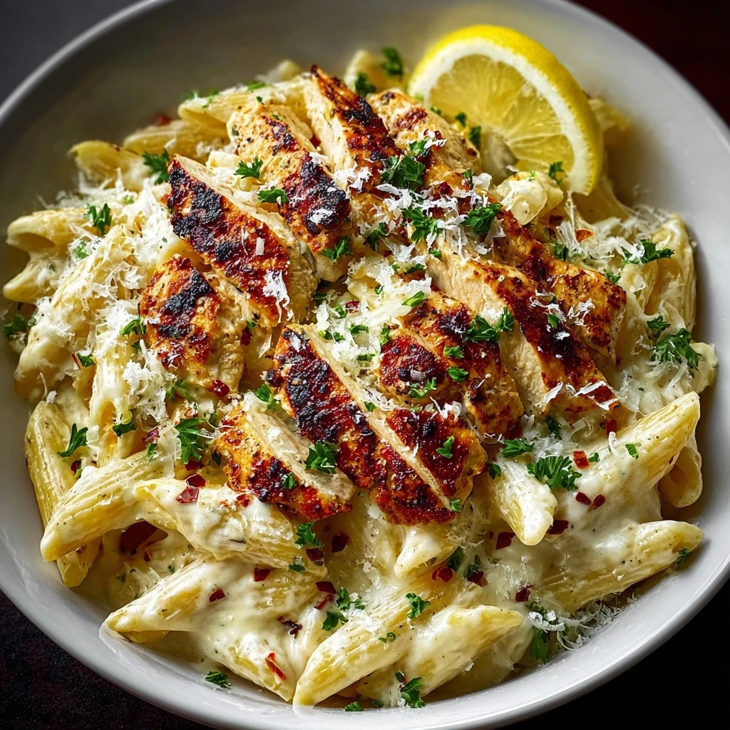 Creamy Lemon Ricotta Penne Recipe - Recipe Image