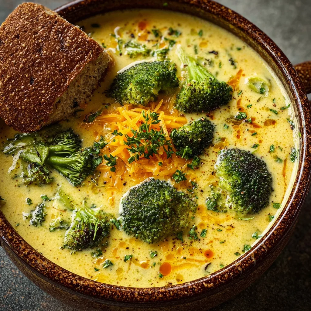Broccoli Potato Cheese Soup Recipe