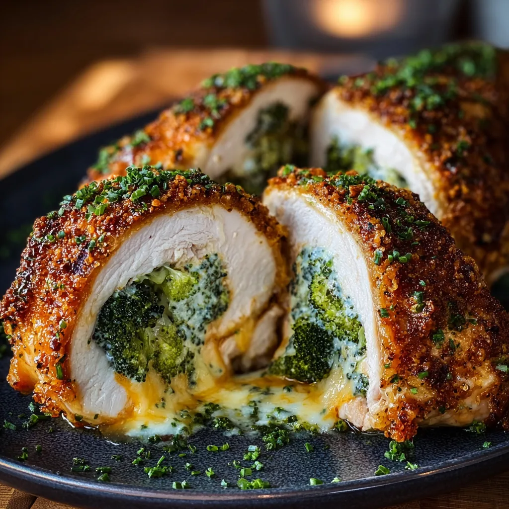 Broccoli & Cheese Stuffed Chicken Breast Recipe - Recipe Image