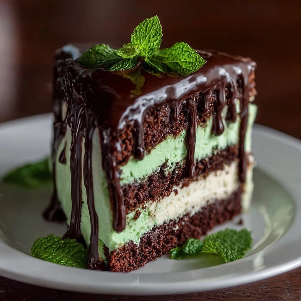 Mint Chocolate Layer Cake Recipe