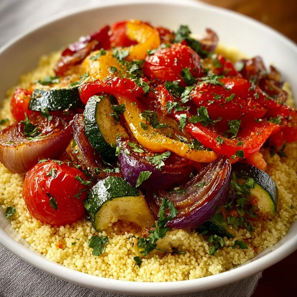 Mediterranean Roasted Veggie Couscous Recipe