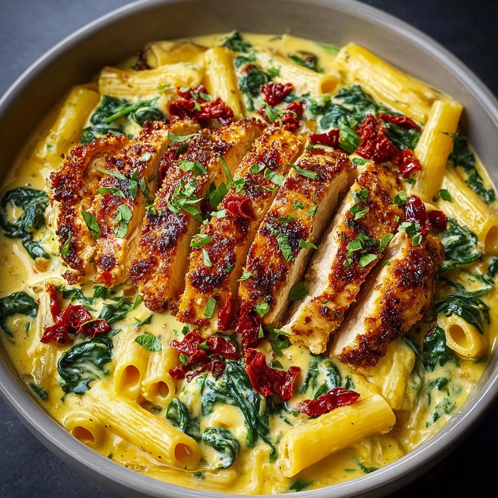Creamy Tuscan Chicken Pasta Recipe