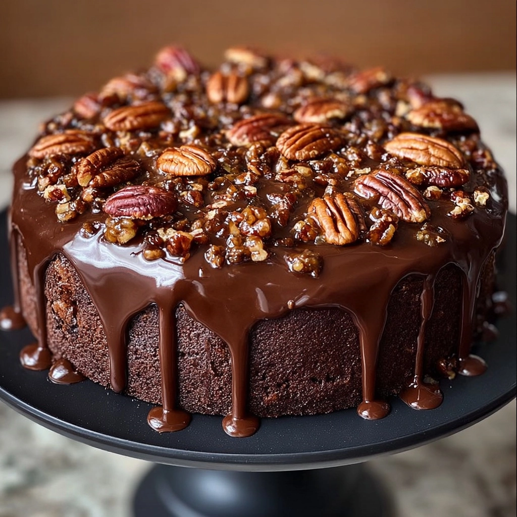 Rich Chocolate Pecan Cake Recipe