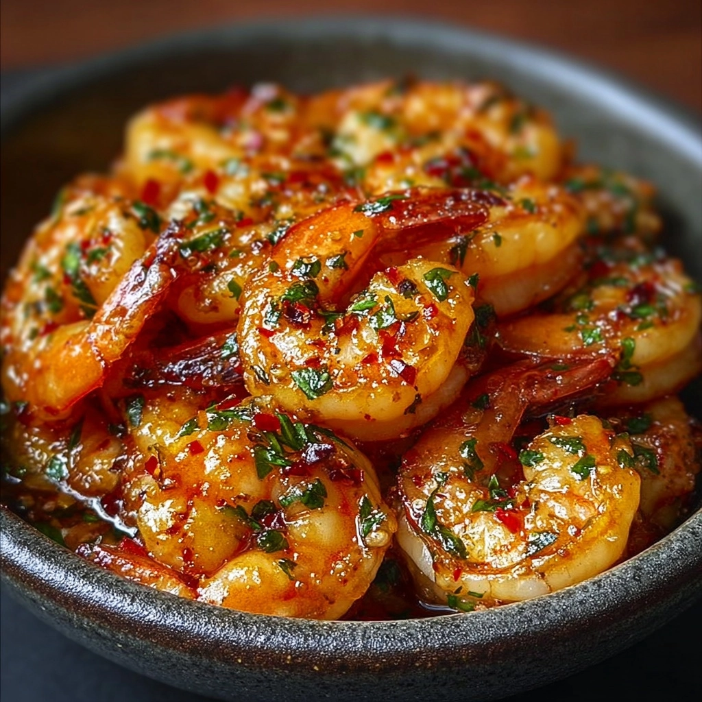 Spicy Garlic Butter Shrimp Recipe - Recipe Image
