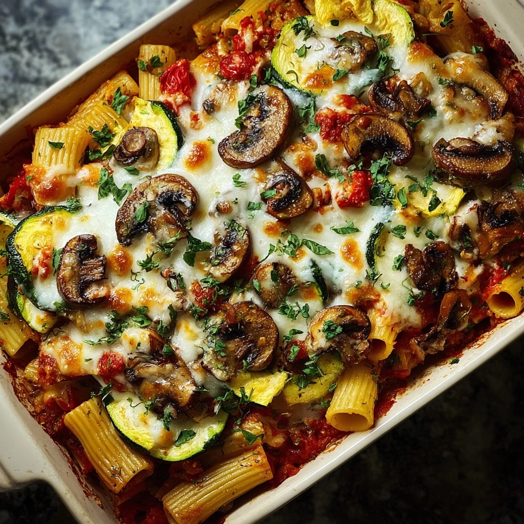 Loaded Veggie Baked Ziti Recipe