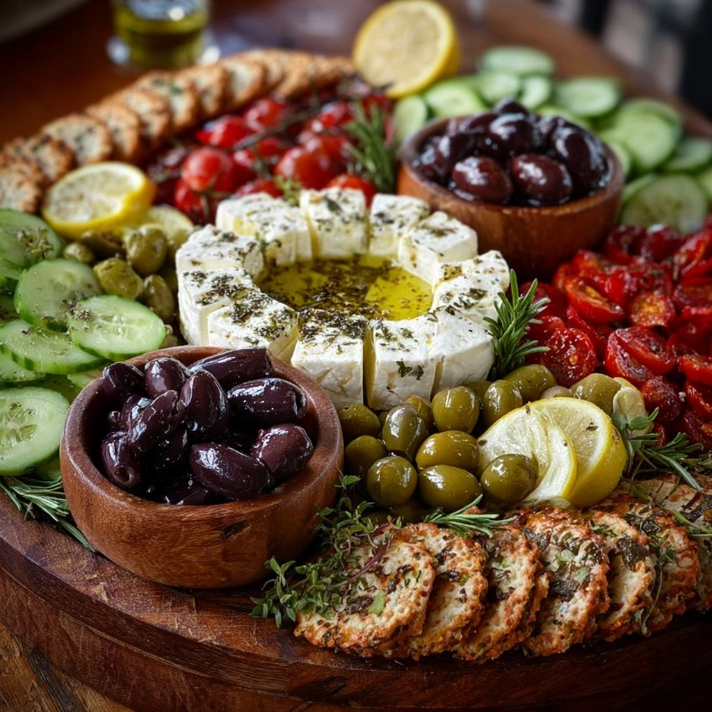 Olive Feta Party Board Recipe - Recipe Image
