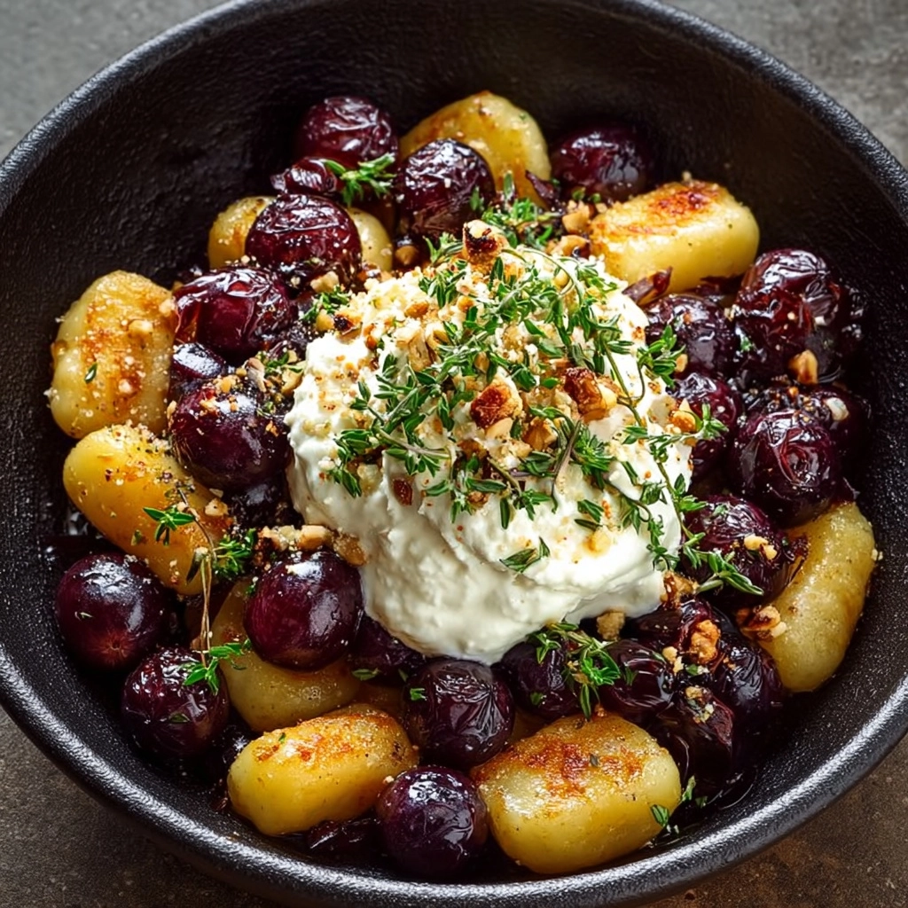 Place crispy gnocchi on a serving plate Recipe