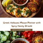 Greek Halloumi Mezze Platter with Spicy Honey Drizzle Recipe