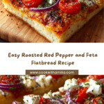 Roasted Red Pepper and Feta Flatbread Recipe