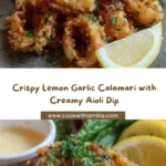 Lemon Garlic Calamari with Aioli Recipe