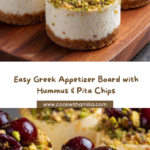 Greek Appetizer Board with Hummus and Pita Chips Recipe