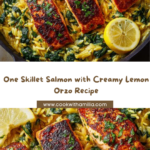 One Skillet Salmon with Lemon Orzo Recipe