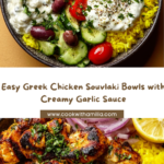 Greek Chicken Souvlaki Bowls with Garlic Sauce Recipe