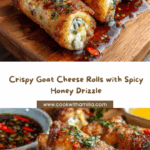 Crispy Fried Goat Cheese Rolls with Hot Chili Honey Recipe